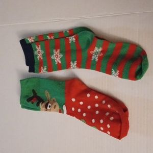 4/$30 New Christmas Socks (2 Pairs) - Adult Size